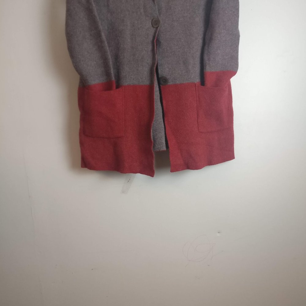 Wool Cardigan, Wool Coat, Wool blend button Front Knit Cocoon Cardigan, L - Picture 5 of 13